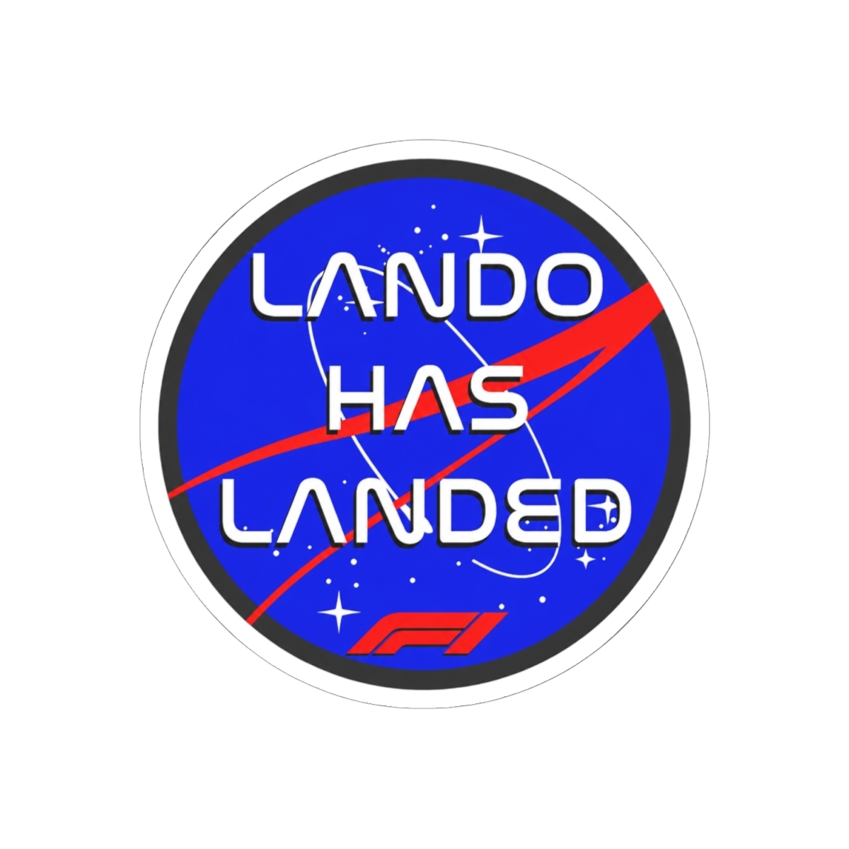 Lando Norris World Champion 2025 Winner Classic Round Sticker - alternate angle 1, merchandise