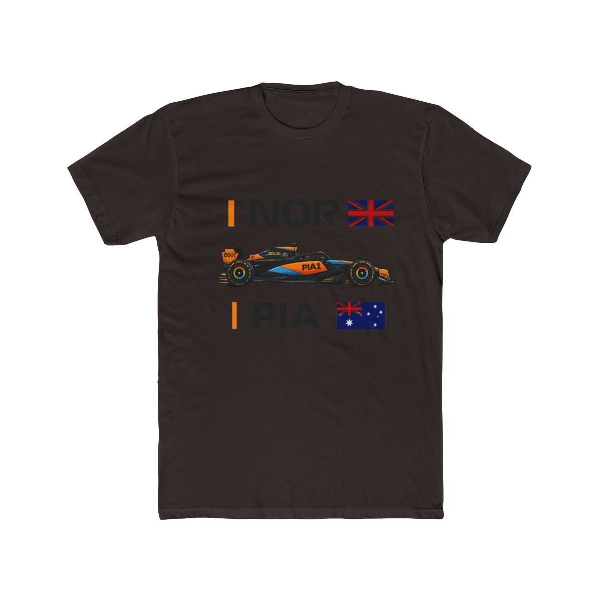 McLaren F1 Team 2023 OsPiastri Lando Norris MCL60 T Shirt - alternate angle 2, merchandise