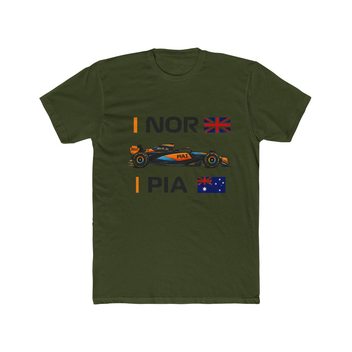 McLaren F1 Team 2023 OsPiastri Lando Norris MCL60 T Shirt - alternate angle 4, merchandise