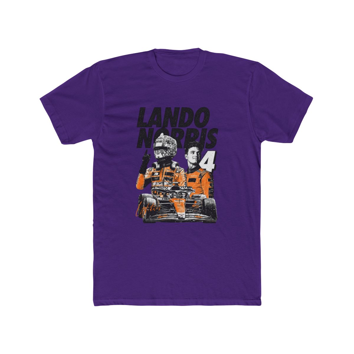 Lando Norris F1 T Shirt 2026 | Retro LN4 Racing Tee | McLaren Formula One Team Fan Gift - alternate angle 2, merchandise